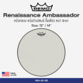 Remo® Renaissance Ambassador หนังล่างสแนร์ หนังล่าง แบบขุ่น ชั้นเดียว หนา 3 มิล ขนาด : 13” / 14” ** Made in USA **. 