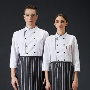 Cotton Chef Uniform Catering Uniform Chef Apparel Kitchen Restaurant Coffee Shop Uniform