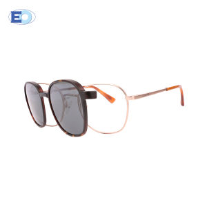 EO Eyewear Murray multicoated with Clip on eyeglasses for men and women | Square frames