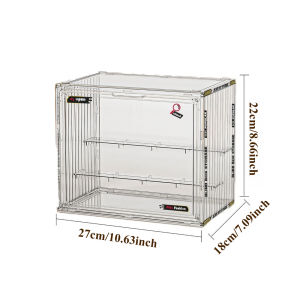 JSSJ 3-Tier Dust-Proof Display Storage Box Clear Acrylic Organizer for Collectibles Action Figures and Blind Boxes