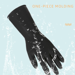 Upgraded Safety Work Cleaning Protective Waterproof Industrial Rubber Gloves Resist Strong Acid Alkali & Oil 360mm Long