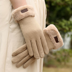 Winter Women Gloves Plus Velvet Padded Warm Cycling Driving Non-slip Touch Screen New Ladies gloves