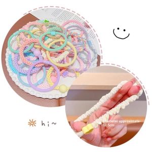 TUmama Dễ thương tóc nhiều màu quan hệ cho trẻ em mềm mại dây cao su không có thiệt hại chất lượng cao Công Chúa Phụ kiện tóc