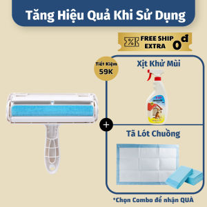Cây Lăn Lông Chó Mèo Tĩnh Điện - Lăn Lông Tĩnh Điện Hút Lông Thú Cưng Làm Sạch Quần Áo