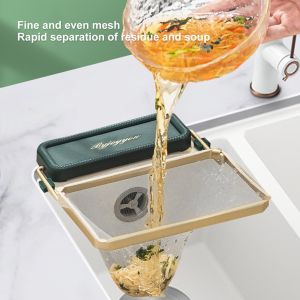 Kitchen Sink Strainer Food Strainer Rack Leftovers Garbage Strainer Food Scraps Storage Rack Kitchen Garbage Shelf