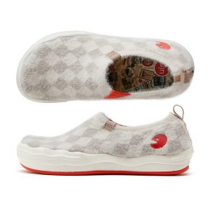 UIN Toledo VII Womens Travel Shoes Slip On Casual Loafers Lightweight Fashion Sneaker-Ivory