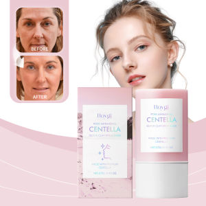 Hoygi Centella Quick Clay Stick Mask 27g – Pore Minimizing Deep Moisturizing Soothes Skin with Premium Centella Absorbs Impurities Convenient Stick Design for On-the-Go Use