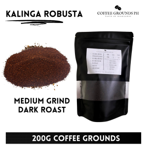 Coffee Grounds PH - Kalinga Robusta 200g | Medium Grind | Organic Coffee for Coffee Maker Bold Nutty Taste