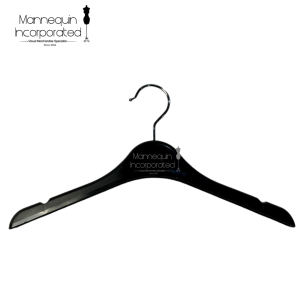 PLASTIC HANGER Shirt & Coat Top Hanger Black- 640 15" (sold by 12s)