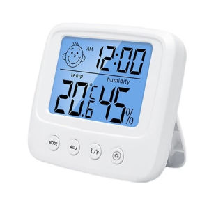 Nhiệt Ẩm Kế Điện Tử E0828 Thông Minh Màn Hình LCD Đo Nhiệt Độ Độ Ẩm Chính Xác