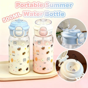 Kids Water Bottle Straw Cup Plastic Sippy Tumbler Leakproof BPA Free Travel School
