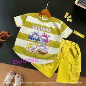 Baju anak labubu usia 1-12 tahun Setelan baju cargo anak
