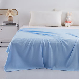 100% Bamboo Fiber Summer Blanket Lightweight Breathable Diamond Grid Air Condition Cooling Quilt Skin-friendly Duvet Comforter2026