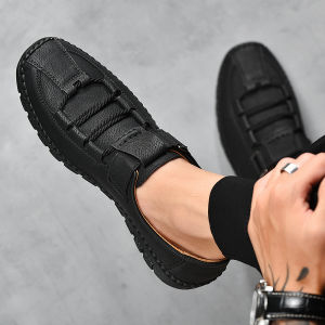 Prelesty Olahraga Sepatu Pria Sneaker Pantofel Pria Tanpa Tali Kulit Sapi Sepatu Santai Kasual IMPORT Cowok 020