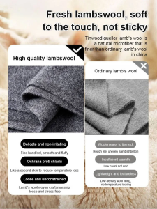 Woolen Scarf Large Coverage Area Silk Scarf Multiple Ways to Wear Fashionable and Practical Warmth