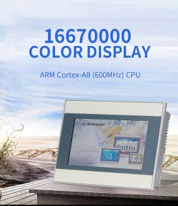 AMSAMOTION HMI 4.3/7/10 inch Ethernet Touch Screen Compatible with  Weinview Delta Siemens Samkoon Mitsubishi Xinje Omron PLC