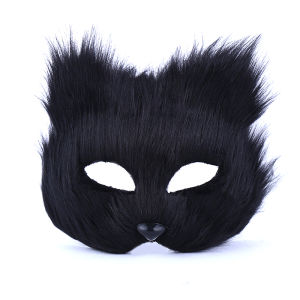 [Energetic] Women Plush Fox Mask Halloween Carnival Fancy Dress Party Props Cute Fox Mask