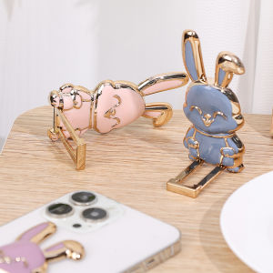 Cute Cartoon Rabbit Lazy Ring Phone Holder Portable Phone Bracket