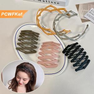 【PCWFKef】 Xách tay gấp tóc ban nhạc phụ nữ morandi màu chống trượt Headband Hàn Quốc rửa mặt hairband Cô Gái Tóc phụ kiện