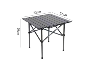 Outdoor Folding Table Camping Barbecue Table Aluminum Alloy Egg Roll Table Portable High Strength Tables 120 * 55 * 50cm