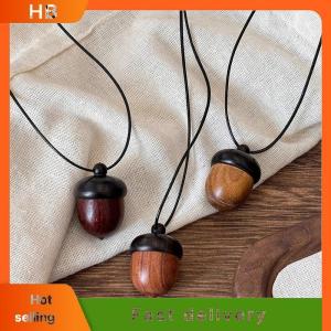 HB Creative Openable Acorn Pendant Long Necklaces Choker For Women Men Niche Sweater Chain Jewelry Gift