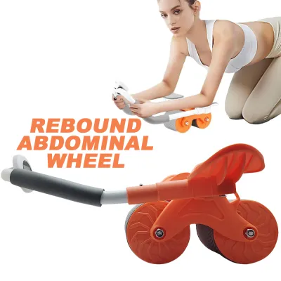 (KS GR) Alat Fitness Roda Automatic Rebound Timer Plank Trainer Dilengkapi Timer AF215