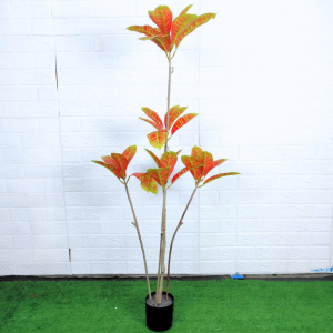 Unico PBP172 Tanaman Hias Plastik Pot Bunga Pohon Puring Macan Ornamen Artificial Dekorasi COD