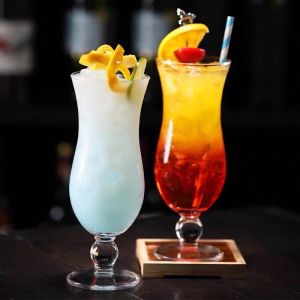 450ML Celebrity Hurricane High-Legged Juice Glass Cocktail Wine Glass Drinking Glass Gelas Jus Gelas Bir Gelas Kopi Gelas Kaca 玻璃高脚果汁杯咖啡杯特调杯