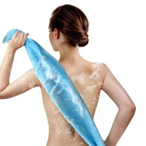 Thời gian dài sử dụng khăn đồ chà phòng tắm Rayon tẩy tế bào chết cho da loại bỏ và thư giãn