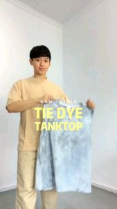 Pavita91 / Cod/ Baju Kaus Tank Top Korea Tie Dye Anak Cowo Terbaru Idola Anak Muda