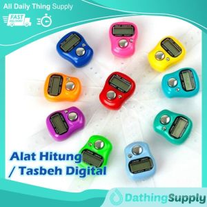 Alat Hitung Digital / Tasbih Digital LED Otomatis / Tasbeh Elektronik Cincin jari Mini Hand Finger Tally Counter Automatic / Hadiah Kado Souvenir / Bisa Bayar Di Tempat / BISA COD