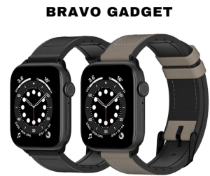 Switcheasy Hybrid Silicone-Leather Band for Apple Watch Series Ultra/8/7/6/SE/5/4  49/45/44/42mm