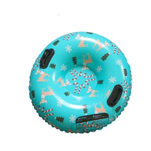 BLACKON Thicken Inflatable Ski Ring with Handle PVC Snow Sledge Practical Foldable Winter Snow Tube Outdoor
