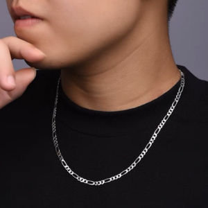 kalung Rantai Baja Titanium Pria Trendi Hip Hop nk figaro