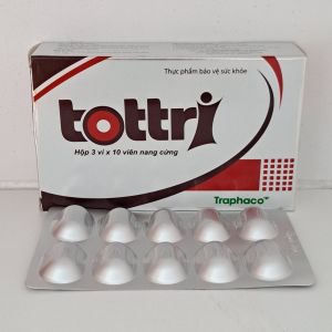 Viên uống Tottri Traphaco hỗ trợ giảm trĩ tái phát - Hộp 30 viên