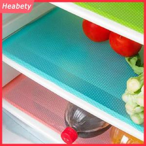 Heabety 4 cái EVA không thấm nước tủ lạnh lót Mat có thể giặt nấm mốc bếp Pad chống dầu Tủ Ngăn Kéo placemat Heat-insulat tủ lạnh mat