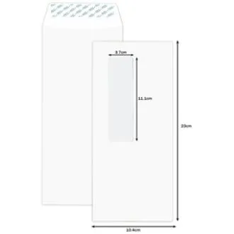 DL White Wove Envelopes (With Peel & Seal) (20pcs / packet)