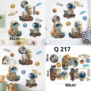WALLSTICKER WALL STICKER SETIKER STIKER DINDING TEMBOK MOTIF GAMBAR ASTRONOT ANGKASA PLANET  WALLPAPER PAPER DEKORASI RUMAH RUANG KAMAR TIDUR BABY ANAK ANAK COWOK LAKI LAKI PREMPUAN HIASAN ASTRONOT ASTRONUT KADO UNIK ULTAH ULANG TAHUN MURAH KMK