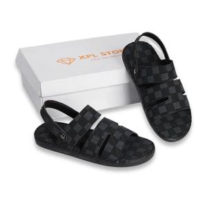 Xăng đan nam thời trang Full Caro bản nâng cấp Đế cao su khâu toàn bộ chắc chắn trẻ trυng năng động E5 Dép Sandal Nam