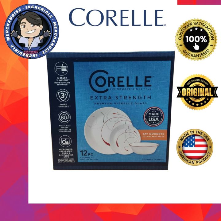 Corelle Round Splendor 12 Pcs Dinnerware Set Lazada PH