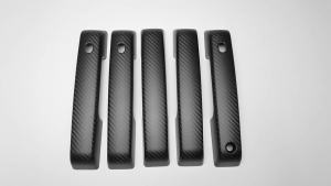 mv1 For Ford Bronco 2021 2022 2023 2024 Carbon Fiber Exterior Car Side Door Handle Shells 4 & 2-Door Body Kit Cover Trim Accessories 2M9Y6