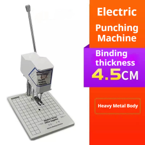 Electric punch certificate punch drill Fried Dough Twists drill file punch binder office punch XD-3