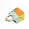 MABULA Colorful Nylon Woman Tote Handbag Patchwork Lightweight Letter Embroidery Fashion Phone Purse Girl Casual Shopping Bag. 