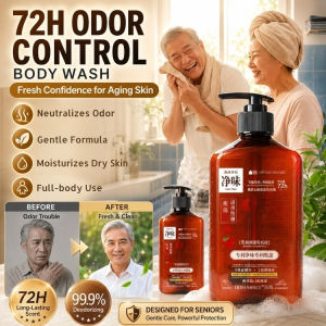 Shower Gel Odor Removal Body Wash For Middle-Aged Skin Care Anti-Aging Bath Liquid Refreshing Solution Deodorizing Bath Product