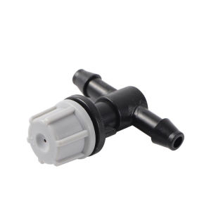 AumoPro 2Pcs Sprayer Nozzle with 4/7mm Tee Cooling Humidification Watering Landscaping Atomization Nozzles Garden Irrigation Sprinkler One Piece Irrigation Micro Spray Single Head Sprinkler