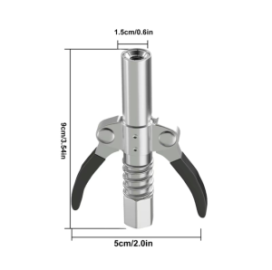 หัวอัดจารบีแบบบีบล๊อค ปืนอัดจารบีชนิดโซ่แรงดันสูง หัวฉีดจาระบีสำหรับรถยนต์ กระบอกอัดจารบี ที่อัดจาระบี หัวอัดจารบีแรงดันสูง NPT I/8 10000PSI