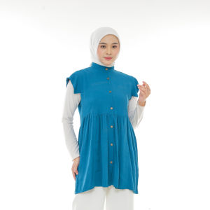 (Sseolshop X Arsya) AZEELA blouse wanita | baju atasan wanita terbaru | kemeja wanita kasual jumbo lengan pendek L XL XXL