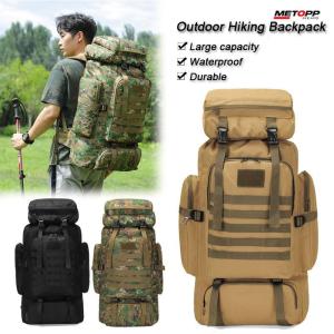 80L Waterproof Tactical Backpack for Men Large-capacity Waterproof Hunting Backpack for Outdoor Hiking Camping Weekender Bag