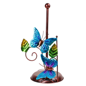 Creative Butterfly Iron Tissue Roll Stand Unique Butterfly Iron Paper Holder Homes Decoration for Enhancing Homes Decors