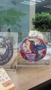 [SG Seller]Multi Pattern Circular Irregular Jigsaw Puzzle Premium Blue Card Earth Moon Cat Hummingbird Stress Relief Toy